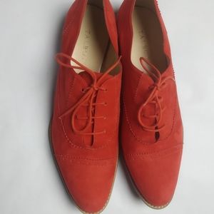 Talbot's Deep Orange Suede Women's